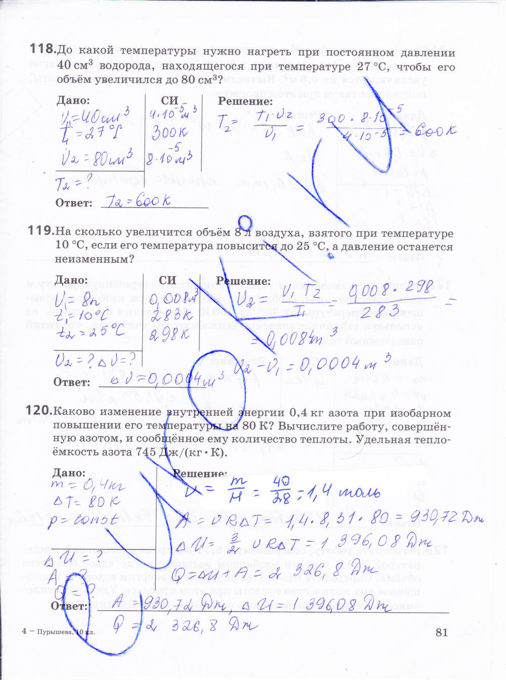 Рабочая тетрадь, 10 класс, Пурышева Н.С., Важеевская Н.Е., 2015, задание: стр. 81