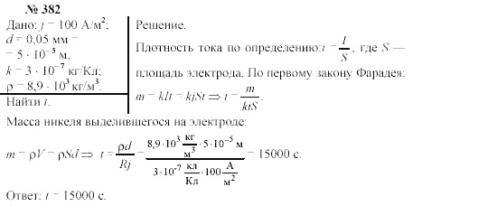 Механика. Теория относительности. Электродинамика, 10 класс, Громов, Шаронова, 2001-2012, задачи и упражнения Задача: 382