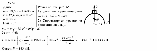 Механика. Теория относительности. Электродинамика, 10 класс, Громов, Шаронова, 2001-2012, задачи и упражнения Задача: 86