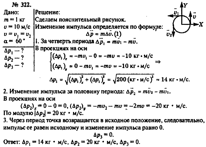 Физика, 10 класс, Рымкевич, 2001-2012, задача: 322
