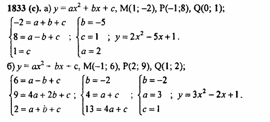 Задачник, 10 класс, А.Г. Мордкович, 2011 - 2015, § 59. Система уравнений Задание: 1833(с)