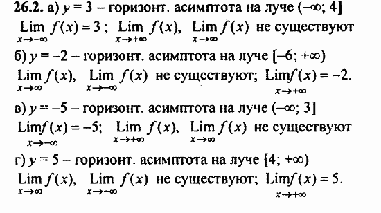 Задачник, 10 класс, А.Г. Мордкович, 2011 - 2015, § 26 Предел функции Задание: 26.2