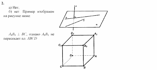 Геометрия, 10 класс, Л.С. Атанасян, 2002, Глава II Задача: 2