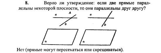 Геометрия, 10 класс, Атанасян, 2010, Вопросы к главе I Задача: 8