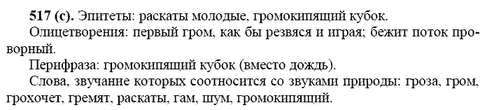 Базовый уровень, 10 класс, Власенков А.И., Рыбченкова Л.М., 2009-2014, задание: 517 (с)