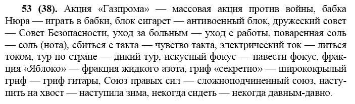 Базовый уровень, 10 класс, Власенков А.И., Рыбченкова Л.М., 2009-2014, задание: 53 (38)