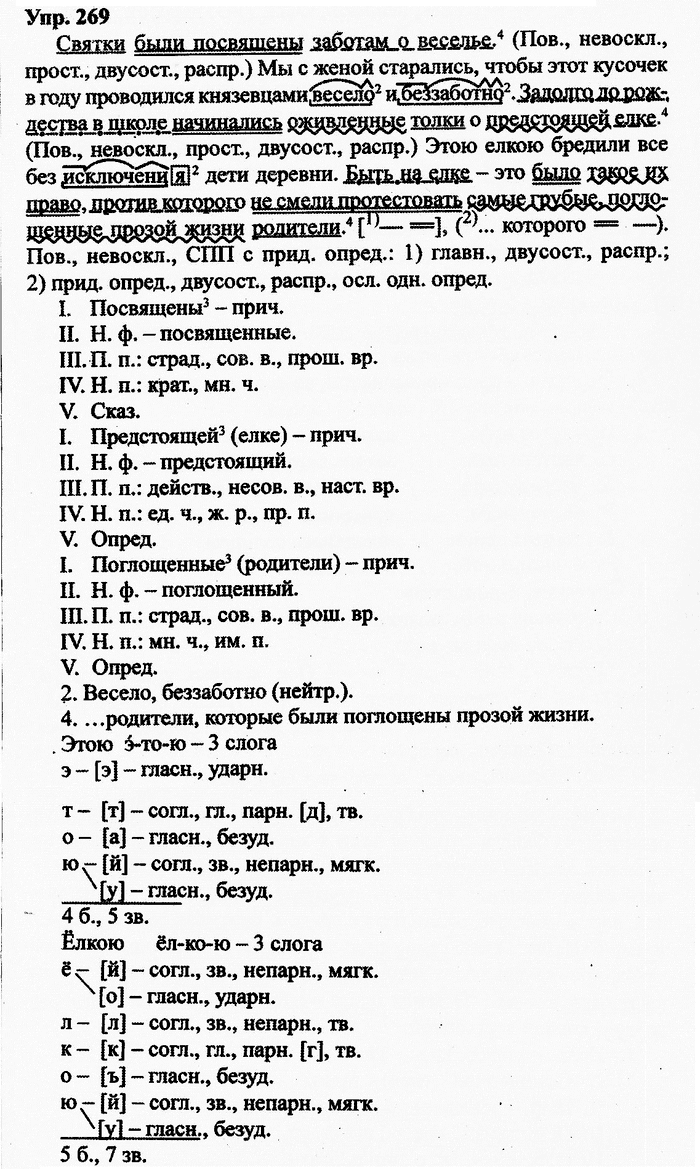 Русский язык, 10 класс, Дейкина, Пахнова, 2009, задание: 269