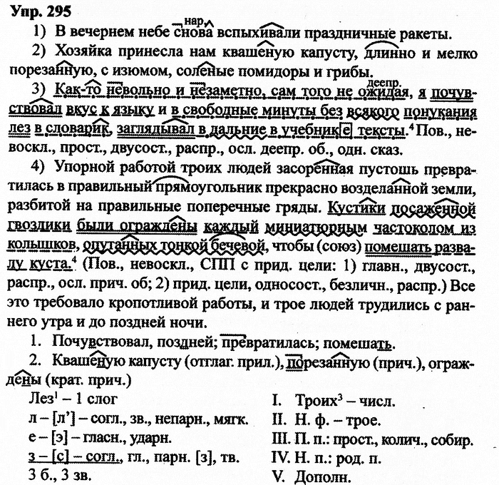 Русский язык, 10 класс, Дейкина, Пахнова, 2009, задание: 295