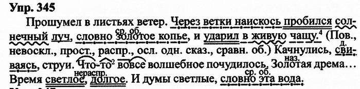 Русский язык, 10 класс, Дейкина, Пахнова, 2009, задание: 345