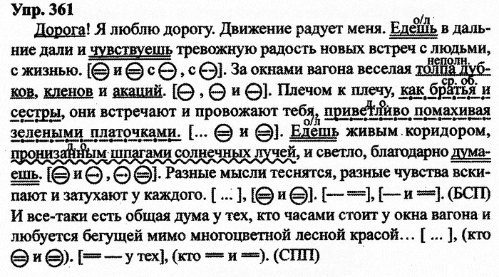 Русский язык, 10 класс, Дейкина, Пахнова, 2009, задание: 361