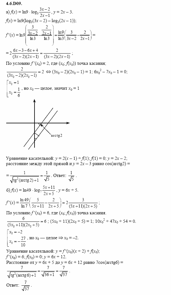 ГДЗ Алгебра и начала анализа: Сборник задач для ГИА, 11 класс, С.А. Шестакова, 2004, задание: 4_6_D09