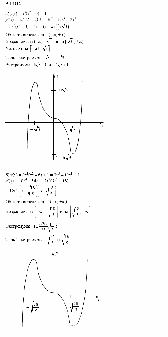ГДЗ Алгебра и начала анализа: Сборник задач для ГИА, 11 класс, С.А. Шестакова, 2004, задание: 5_1_D12