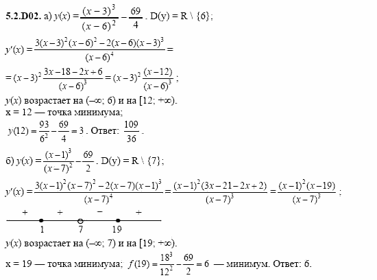 ГДЗ Алгебра и начала анализа: Сборник задач для ГИА, 11 класс, С.А. Шестакова, 2004, задание: 5_2_D02