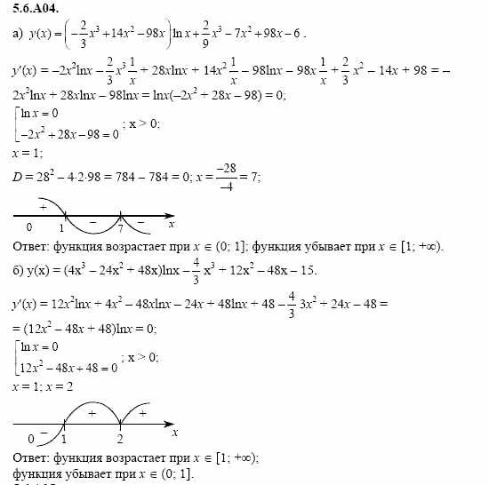 ГДЗ Алгебра и начала анализа: Сборник задач для ГИА, 11 класс, С.А. Шестакова, 2004, задание: 5_6_A04