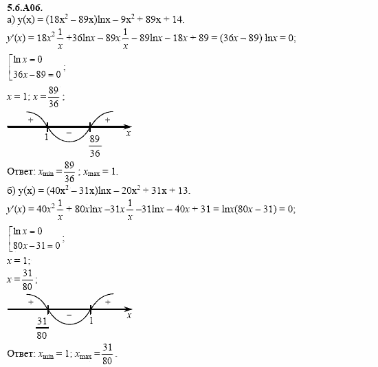 ГДЗ Алгебра и начала анализа: Сборник задач для ГИА, 11 класс, С.А. Шестакова, 2004, задание: 5_6_A06