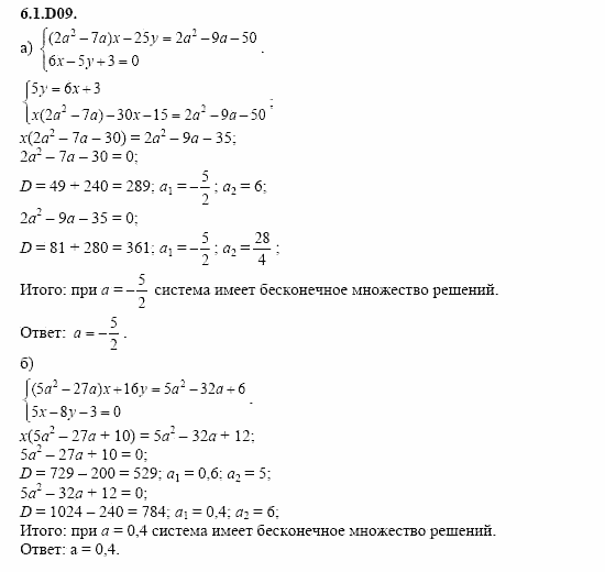 ГДЗ Алгебра и начала анализа: Сборник задач для ГИА, 11 класс, С.А. Шестакова, 2004, задание: 6_1_D09