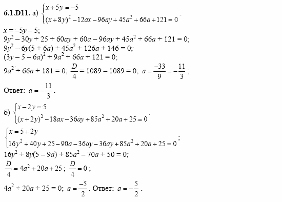 ГДЗ Алгебра и начала анализа: Сборник задач для ГИА, 11 класс, С.А. Шестакова, 2004, задание: 6_1_D11