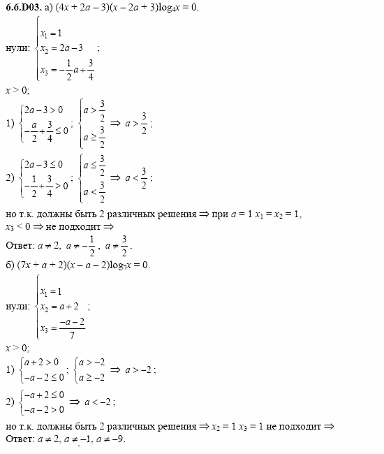 ГДЗ Алгебра и начала анализа: Сборник задач для ГИА, 11 класс, С.А. Шестакова, 2004, задание: 6_6_D03