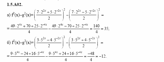 ГДЗ Алгебра и начала анализа: Сборник задач для ГИА, 11 класс, С.А. Шестакова, 2004, задание: 1_5_A02
