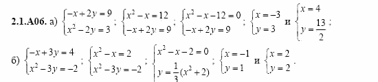 ГДЗ Алгебра и начала анализа: Сборник задач для ГИА, 11 класс, С.А. Шестакова, 2004, задание: 2_1_A06