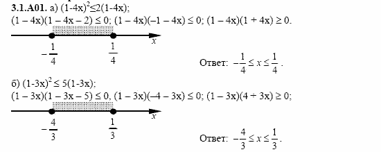 ГДЗ Алгебра и начала анализа: Сборник задач для ГИА, 11 класс, С.А. Шестакова, 2004, задание: 3_1_A01