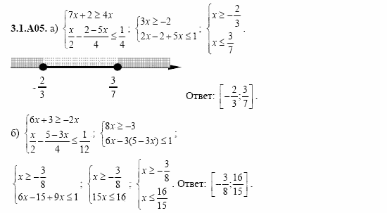 ГДЗ Алгебра и начала анализа: Сборник задач для ГИА, 11 класс, С.А. Шестакова, 2004, задание: 3_1_A05