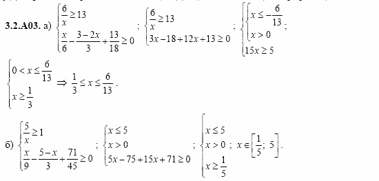 ГДЗ Алгебра и начала анализа: Сборник задач для ГИА, 11 класс, С.А. Шестакова, 2004, задание: 3_2_A03