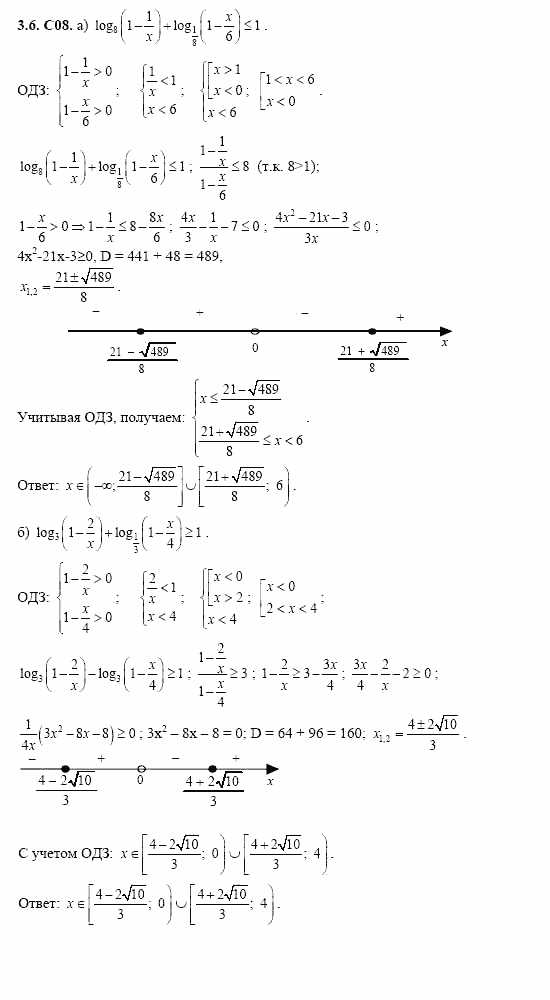 ГДЗ Алгебра и начала анализа: Сборник задач для ГИА, 11 класс, С.А. Шестакова, 2004, задание: 3_6_C08