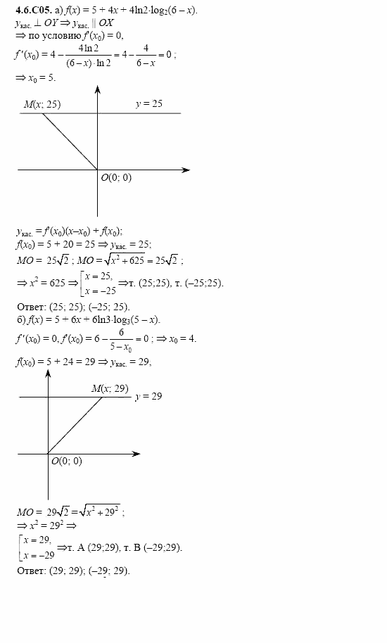ГДЗ Алгебра и начала анализа: Сборник задач для ГИА, 11 класс, С.А. Шестакова, 2004, задание: 4_6_C05