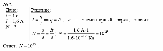 Физика, 11 класс, Касьянов, 2001-2011, § 2 Задача: 2