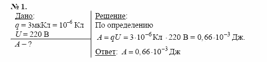 Физика, 11 класс, Касьянов, 2001-2011, § 14 Задача: 1