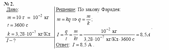 Физика, 11 класс, Касьянов, 2001-2011, § 16 Задача: 2