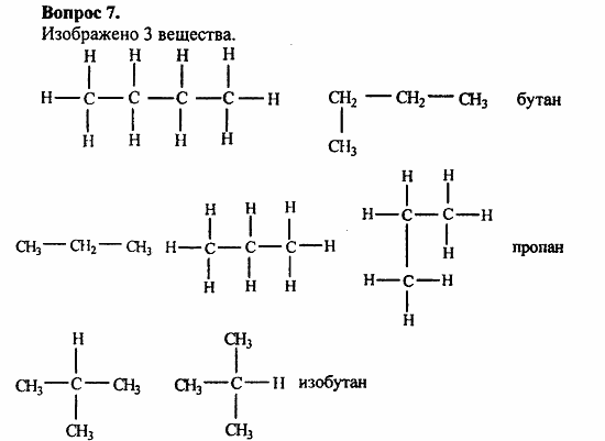 Химия, 11 класс, Л.А.Цветков, 2006-2013, 1. Теория химического строения органических соединений, § 3. Изометрия Задача: 7