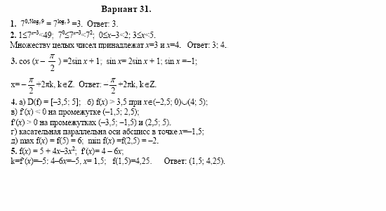 Сборник заданий, 11 класс, Дорофеев, Муравин, 2008, Раздел 1. Задания 1-5 для экзаменов 