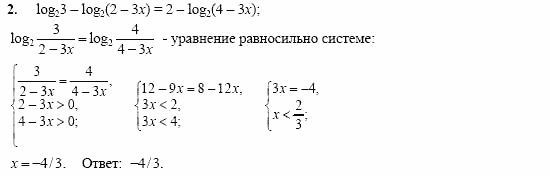 Сборник заданий, 11 класс, Дорофеев, Муравин, 2008, Примерное оформление варианта по курсу 