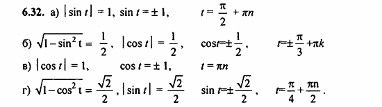 ГДЗ Алгебра и начала анализа. Задачник, 11 класс, А.Г. Мордкович, 2011, § 6 Синус и косинус. Тангенс и котангенс Задание: 6.32