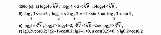 ГДЗ Алгебра и начала анализа. Задачник, 11 класс, А.Г. Мордкович, 2011, § 43. Свойства логарифма Задание: 1506(c)