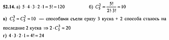 ГДЗ Алгебра и начала анализа. Задачник, 11 класс, А.Г. Мордкович, 2011, § 52. Сочетания и размещения Задание: 52.14
