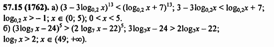 ГДЗ Алгебра и начала анализа. Задачник, 11 класс, А.Г. Мордкович, 2011, § 57. Решения неравенств с одной переменной Задание: 57.15(1762)