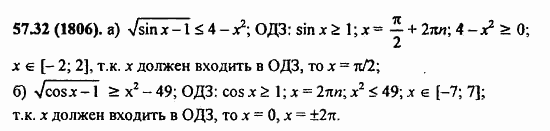 ГДЗ Алгебра и начала анализа. Задачник, 11 класс, А.Г. Мордкович, 2011, § 57. Решения неравенств с одной переменной Задание: 57.32(1806)