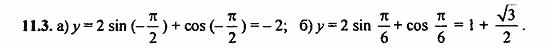 ГДЗ Алгебра и начала анализа. Задачник, 11 класс, А.Г. Мордкович, 2011, § 11 Функция y=cos x, ее свойства и график Задание: 11.3