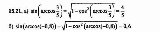 ГДЗ Алгебра и начала анализа. Задачник, 11 класс, А.Г. Мордкович, 2011, Глава 3. Тригонометрические уравнения, § 15 Арккосинус. Решение уравнения cos t=a Задание: 15.21