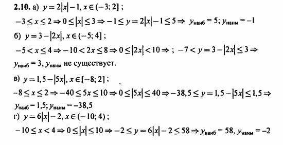 ГДЗ Алгебра и начала анализа. Задачник, 11 класс, А.Г. Мордкович, 2011, § 2 Свойства функции Задание: 2.10