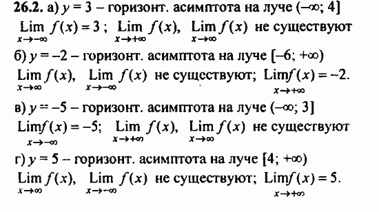 ГДЗ Алгебра и начала анализа. Задачник, 11 класс, А.Г. Мордкович, 2011, § 26 Предел функции Задание: 26.2