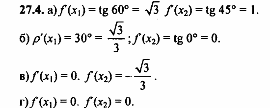 ГДЗ Алгебра и начала анализа. Задачник, 11 класс, А.Г. Мордкович, 2011, § 27 Определение производной Задание: 27.4