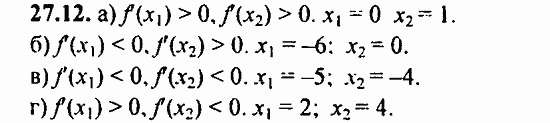 ГДЗ Алгебра и начала анализа. Задачник, 11 класс, А.Г. Мордкович, 2011, § 27 Определение производной Задание: 27.12