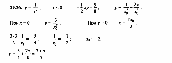 ГДЗ Алгебра и начала анализа. Задачник, 11 класс, А.Г. Мордкович, 2011, § 29 Уравнение касательной к графику функции Задание: 29.26