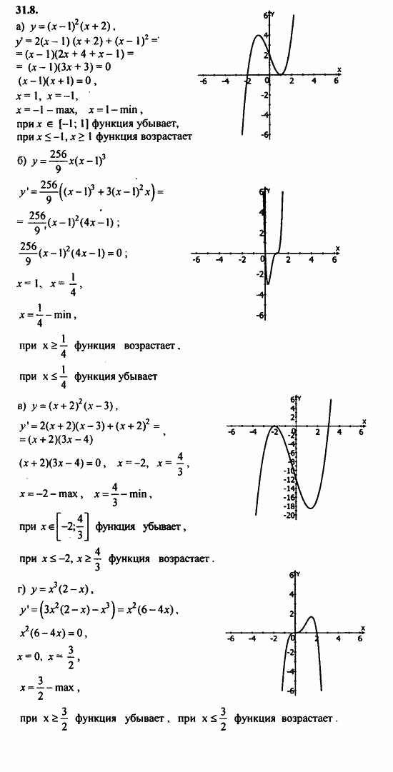 ГДЗ Алгебра и начала анализа. Задачник, 11 класс, А.Г. Мордкович, 2011, § 31 Построение графиков функций Задание: 31.8