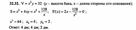 ГДЗ Алгебра и начала анализа. Задачник, 11 класс, А.Г. Мордкович, 2011, § 31 Построение графиков функций Задание: 32.32