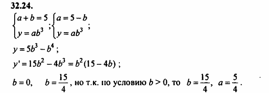 ГДЗ Алгебра и начала анализа. Задачник, 11 класс, А.Г. Мордкович, 2011, § 32 Применение производной для построения наибольших и наименьших значений Задание: 32.24